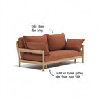 Sofa Giường Khung Gỗ Tự Nhiên Slideaway - Chuyển Đổi 3 Chế Độ Thông Minh