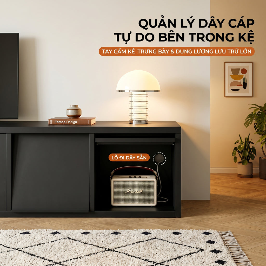 Hệ Kệ Tivi Module Đa Năng - Kiến Tạo Không Gian Không Giới Hạn